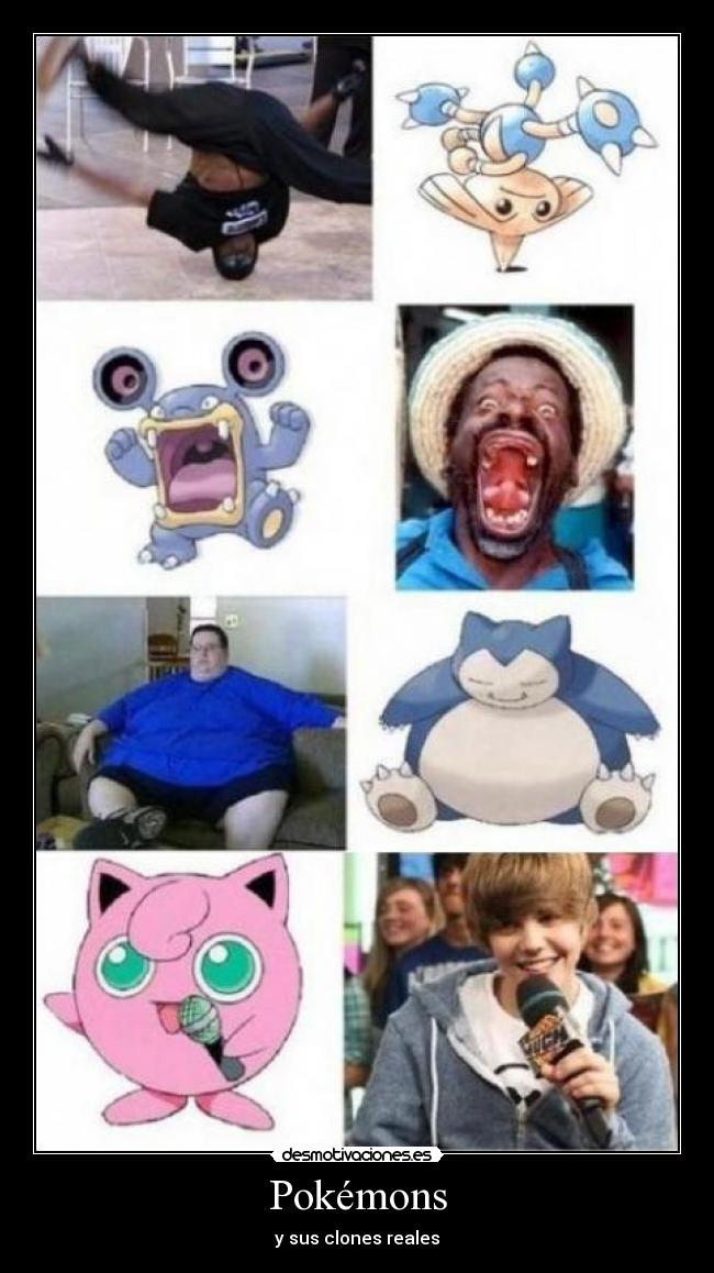 Pokémons - y sus clones reales