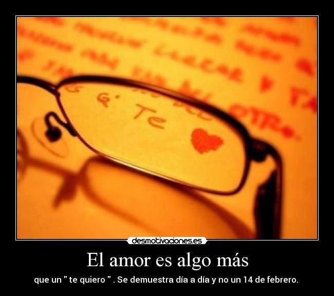 El amor es algo más -