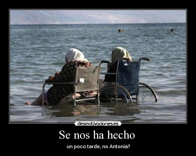 carteles mar tarde antonia desmotivaciones