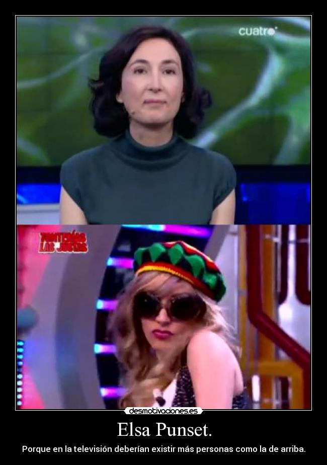 Elsa Punset. - Porque en la televisión deberían existir más personas como la de arriba.