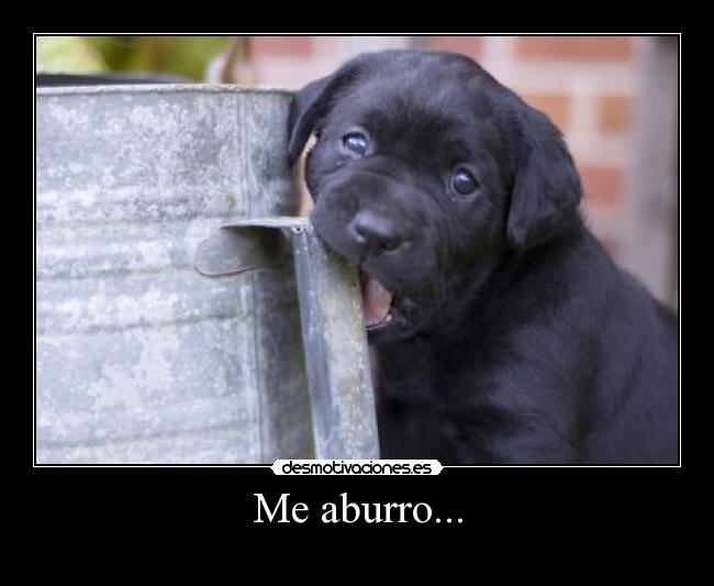 Me aburro... -
