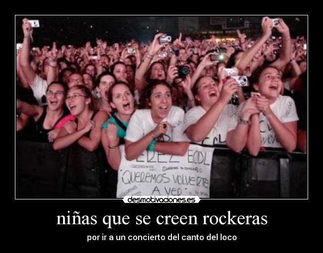 niñas que se creen rockeras -