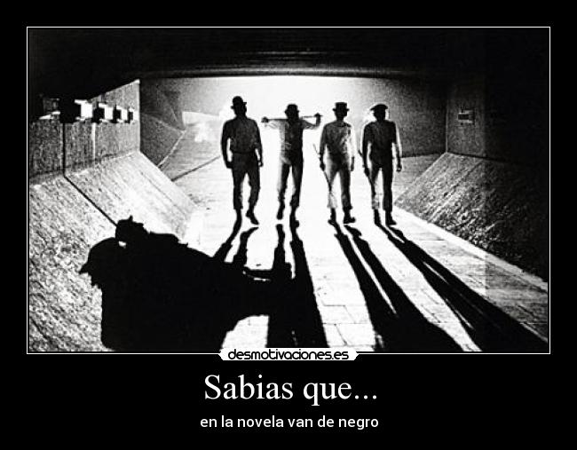 Sabias que... - en la novela van de negro