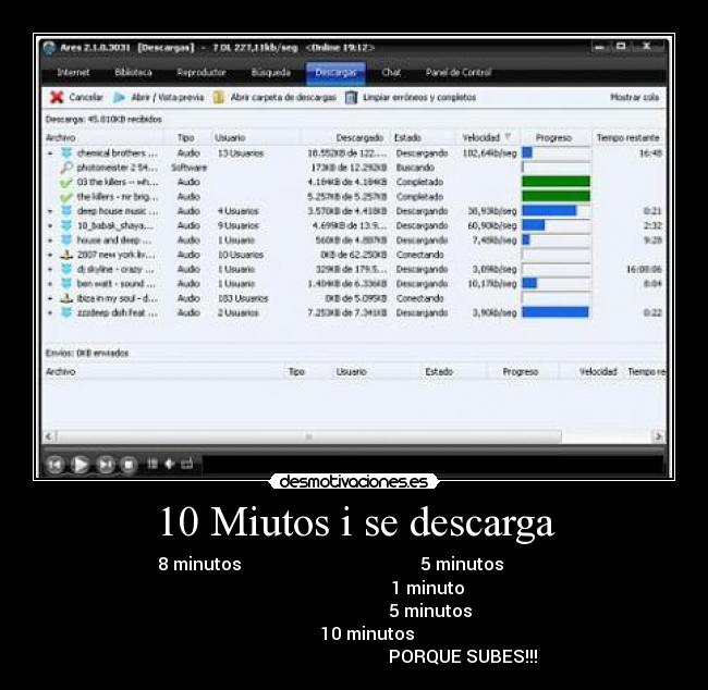 10 Miutos i se descarga - 