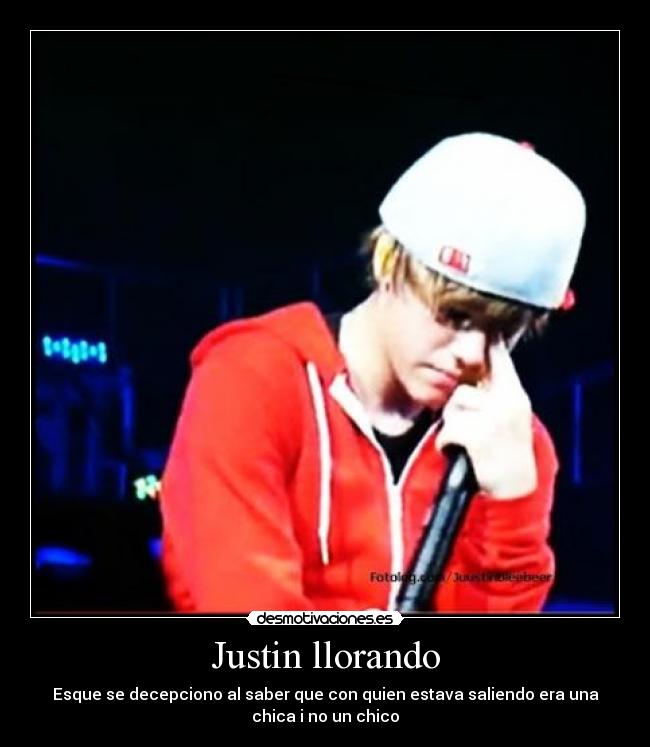 Justin llorando - 