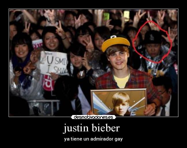 justin bieber - ya tiene un admirador gay