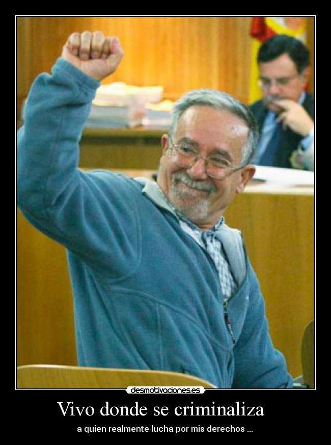 Vivo donde se criminaliza -