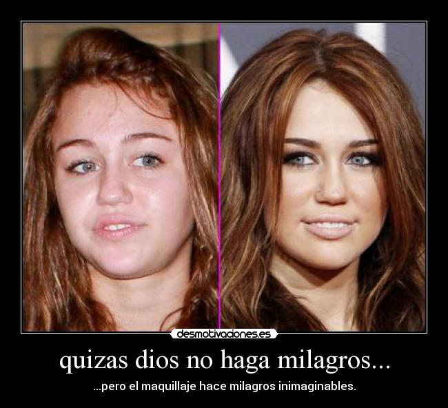 quizas dios no haga milagros... -