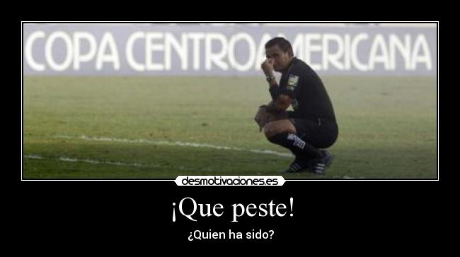 ¡Que peste! - ¿Quien ha sido?