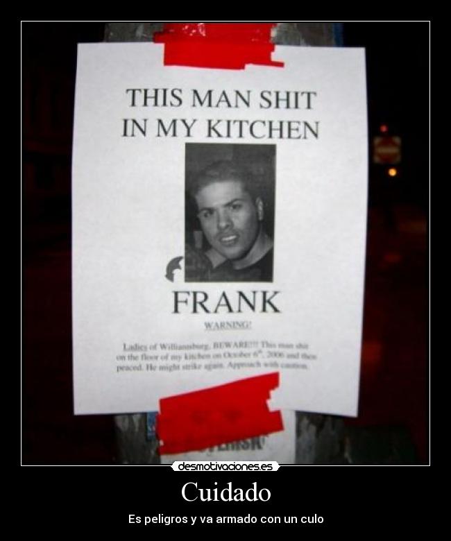 carteles frank culo cagarse cocina desmotivaciones