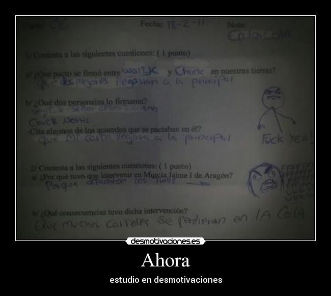 Ahora - estudio en desmotivaciones