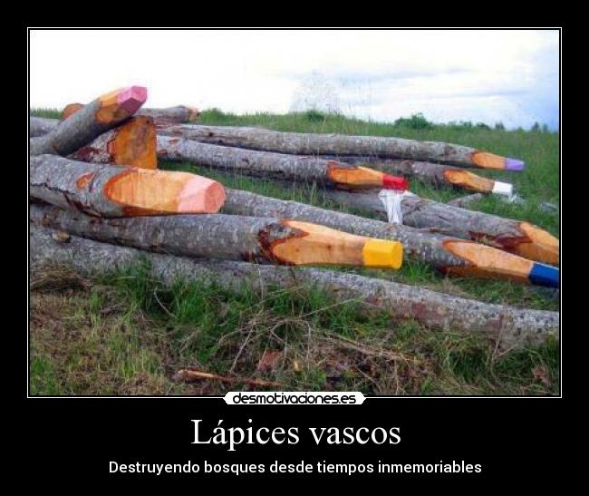 carteles lapices vascos desmotivaciones