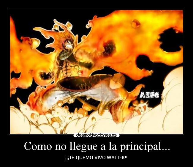 Como no llegue a la principal... -