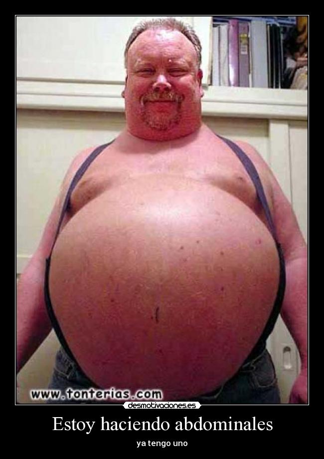 Estoy haciendo abdominales - 