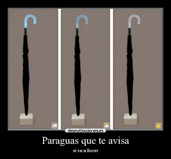 Paraguas que te avisa - si va a llover