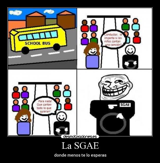 carteles sgae desmotivaciones