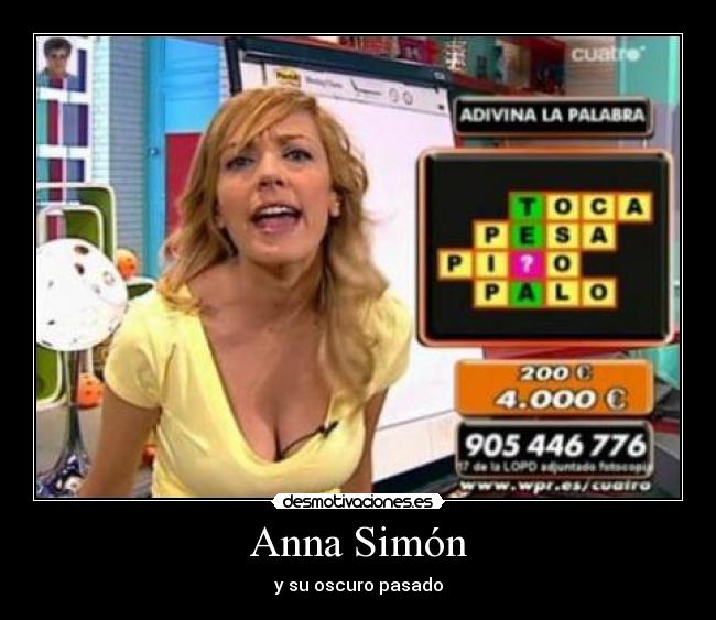 Anna Simón - y su oscuro pasado