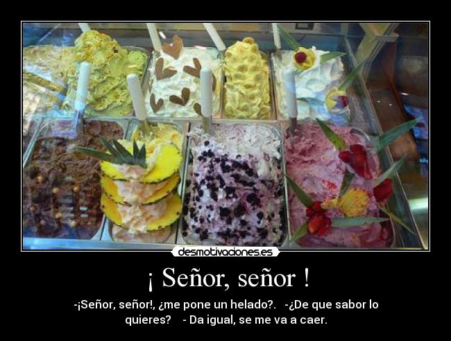 ¡ Señor, señor ! -