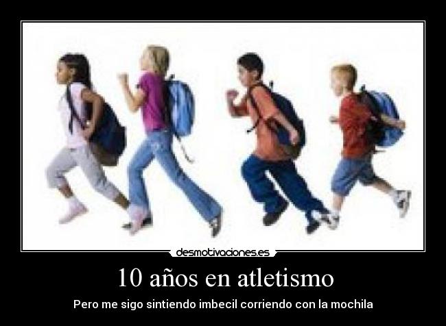 10 años en atletismo -