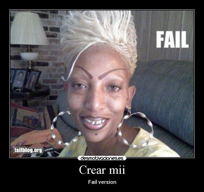 Crear mii - Fail version
