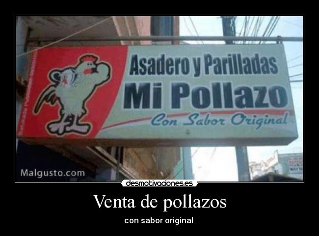 Venta de pollazos - 