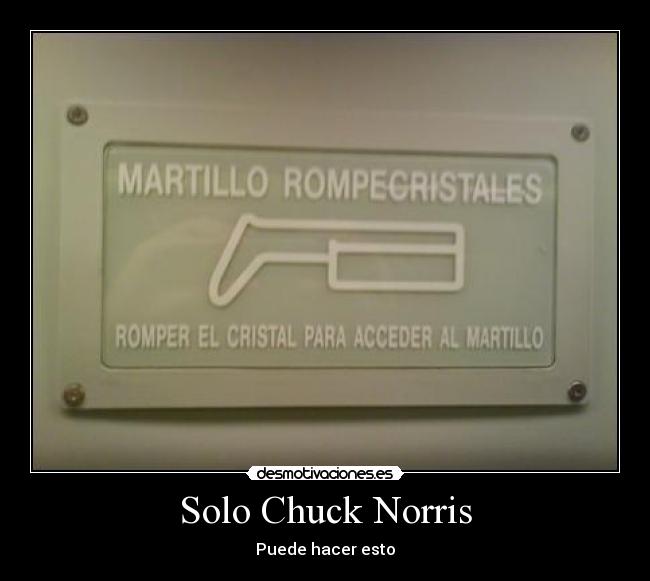 Solo Chuck Norris - Puede hacer esto