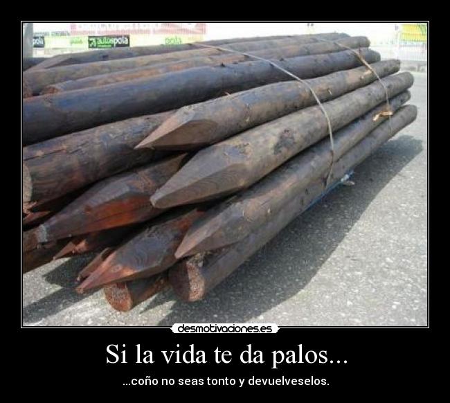 Si la vida te da palos... -