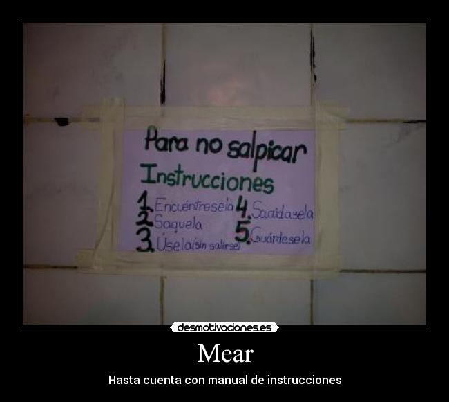 Mear - Hasta cuenta con manual de instrucciones