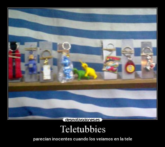 carteles teletubbies munecos follar sexo pinky winky desmotivaciones