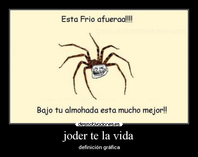 joder te la vida -