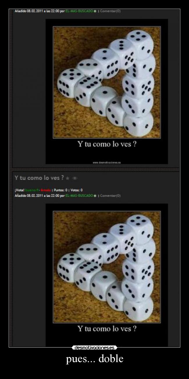 pues... doble -