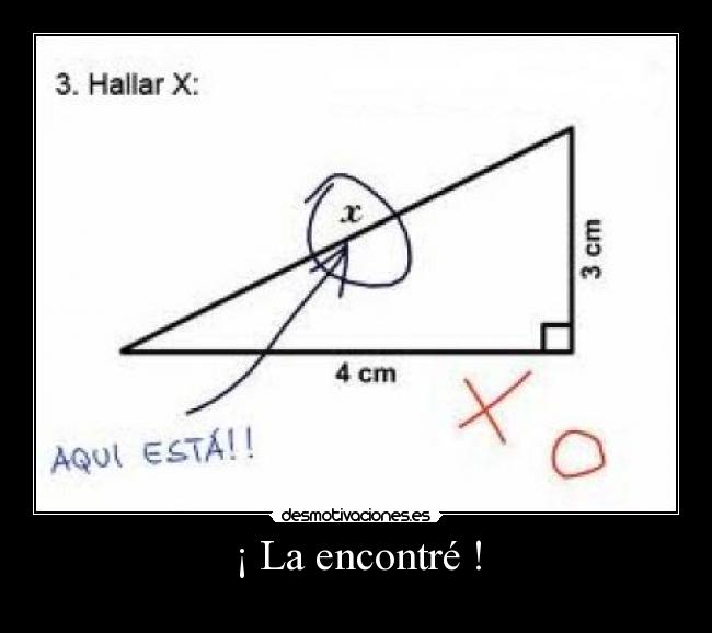 ¡ La encontré ! -