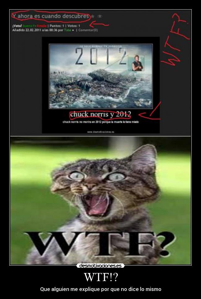 WTF!? - Que alguien me explique por que no dice lo mismo