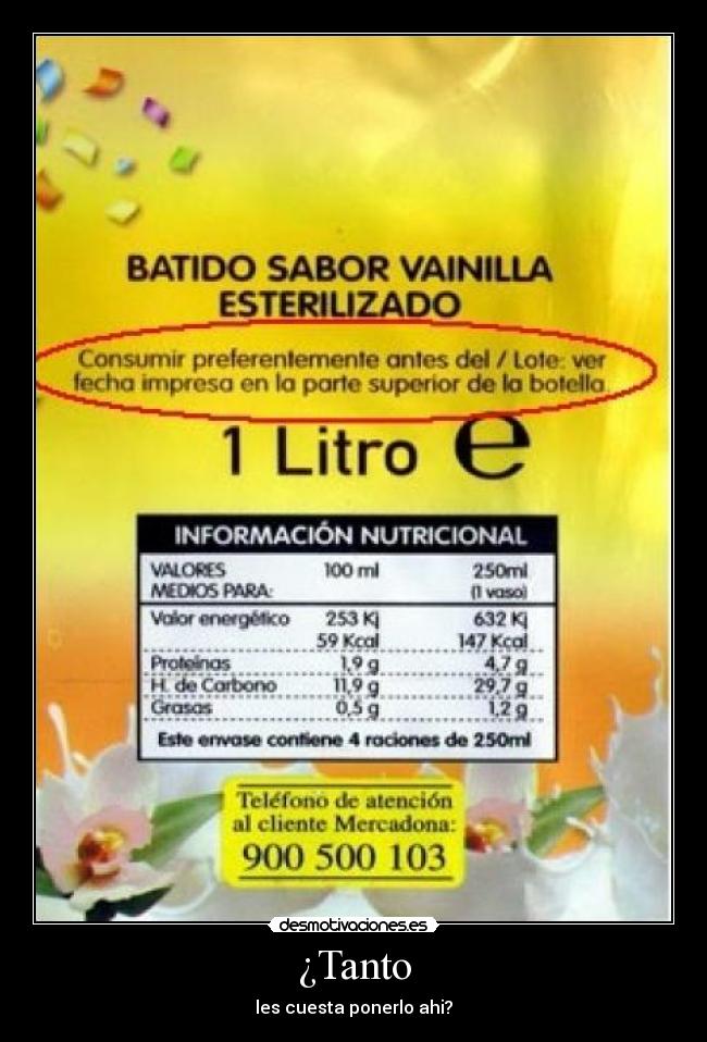 ¿Tanto - les cuesta ponerlo ahi?