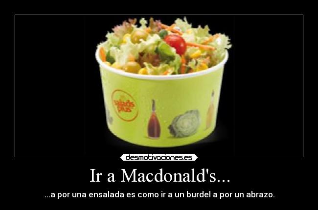 Ir a Macdonalds... - 