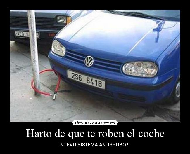Harto de que te roben el coche -