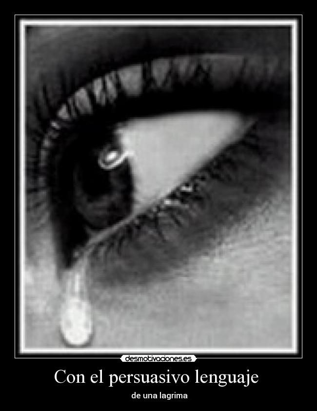 Con el persuasivo lenguaje -