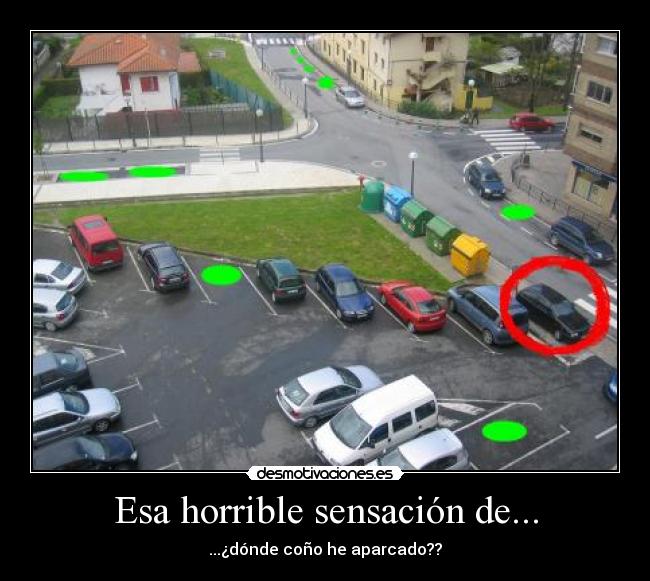 carteles aparcamiento sensacion desmotivaciones