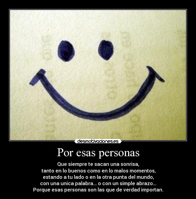Por esas personas -