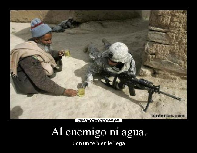 carteles enemigo enemigo agua desmotivaciones
