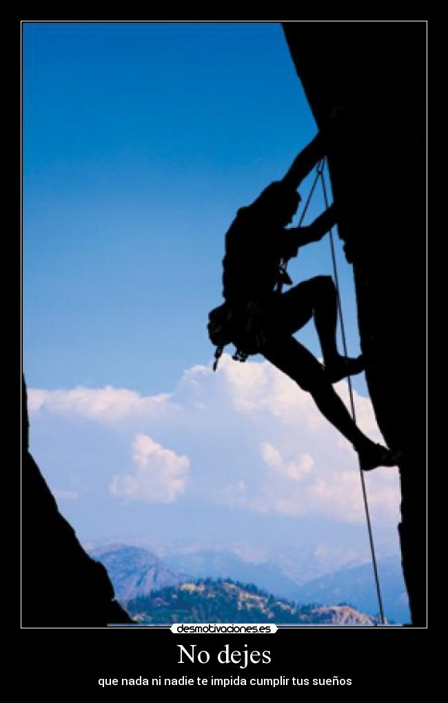 No dejes -