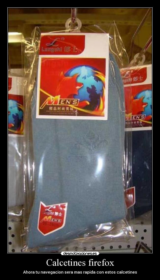 Calcetines firefox - Ahora tu navegacion sera mas rapida con estos calcetines