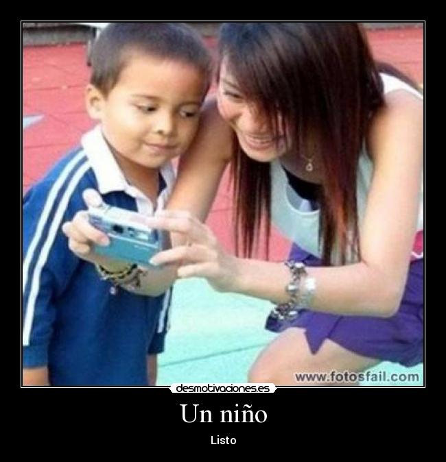Un niño -