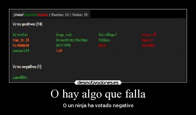 carteles negativo ninja desmotivaciones