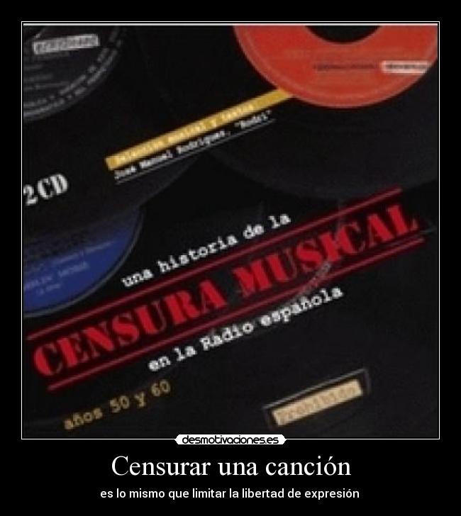 Censurar una canción -