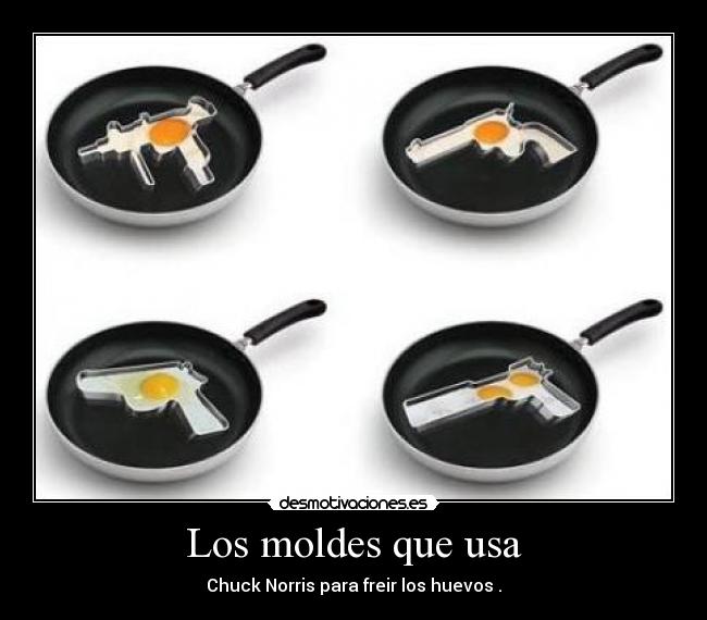 Los moldes que usa -