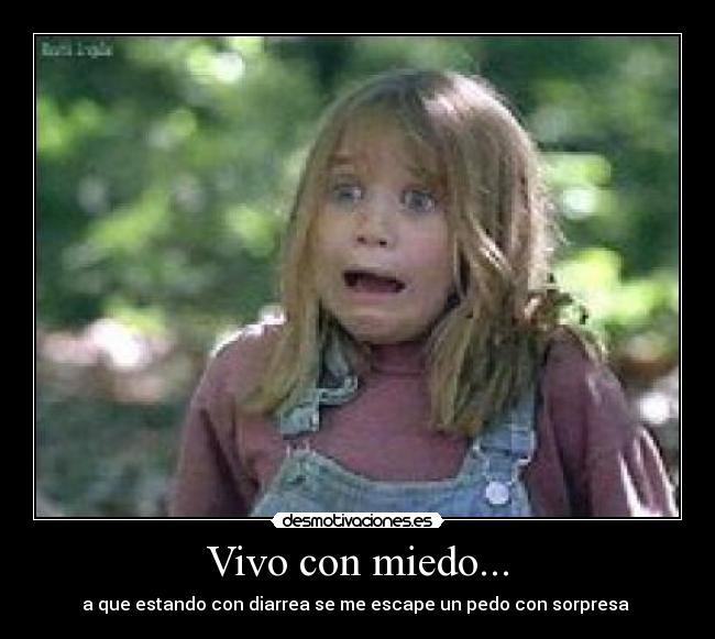 Vivo con miedo... -