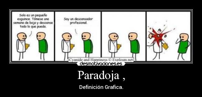 Paradoja , - Definición Grafica.