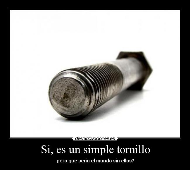 Si, es un simple tornillo - 
