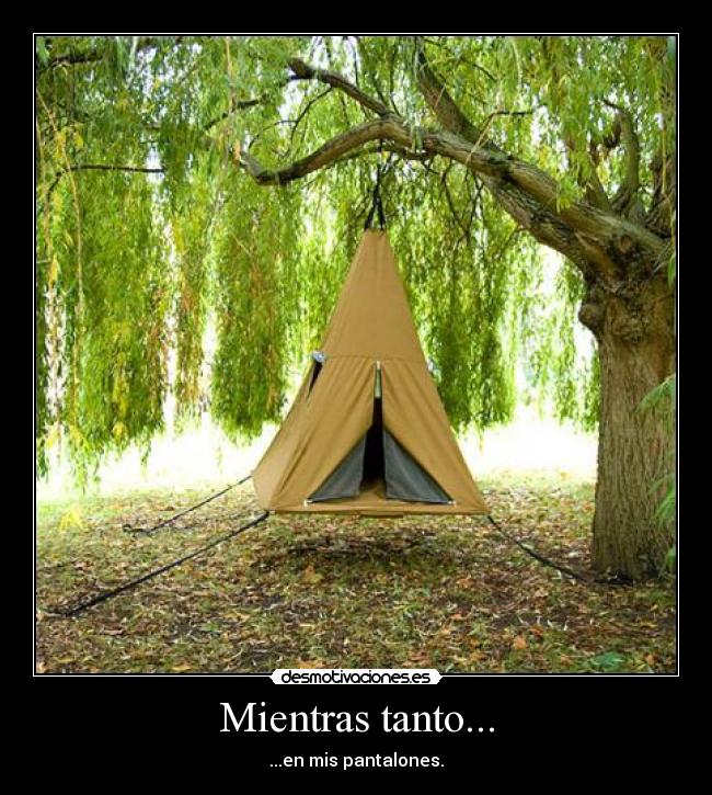 Mientras tanto... - ...en mis pantalones.